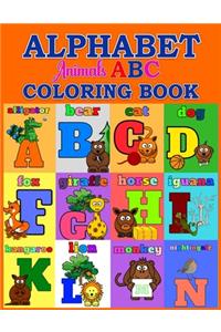 Alphabet Animal ABC Coloring Book