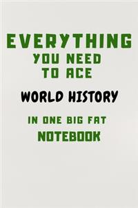 2020 Everything You Need to Ace World History in One Big Fat Notebook