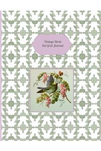 Vintage Birds Dot Grid Journal