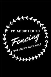 Fencing Notebook Black&White Cover