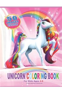 Unicorn Coloring Book for Kids Ages 4-8