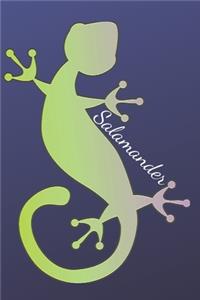 Salamander: Book Gifts For Women Men Kids Teens Girls Boys, Notebook, (110 Pages, Lined, 6 x 9)