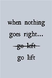 When nothing goes right, go lift