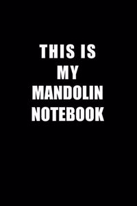 Notebook For Mandolin Lovers