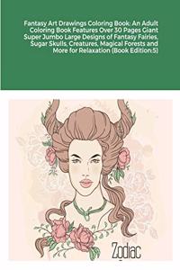 Fantasy Art Drawings Coloring Book