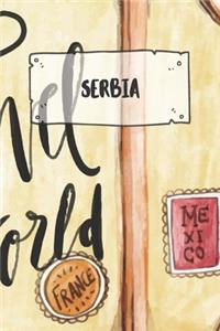 Serbia: Ruled Travel Diary Notebook or Journey Journal - Lined Trip Pocketbook for Men and Women with Lines