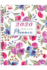 2020 Monthly And Weekly Planner
