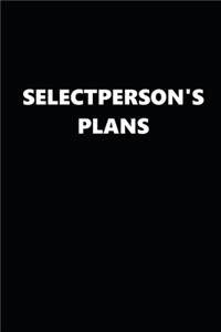2020 Weekly Planner Political Theme Selectperson's Plans Black White 134 Pages