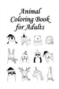 Animal Coloring Book for Adults