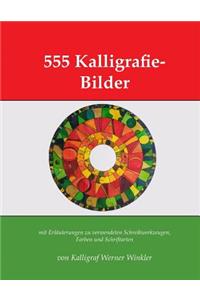 555 Kalligrafie-Bilder
