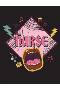 Rock Nurse Composition Notebook