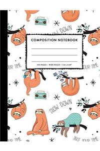 Composition Notebook Wide Ruled