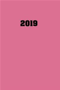 Kalender 2019 - A5 - Blasses Violettrot