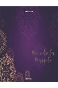 Mandala Purple Composition Notebook