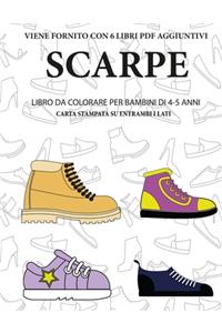 Libro da colorare per bambini di 4-5 anni (Scarpe)