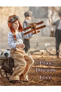 Play Dream Live: Address Book, Large Print, 8 1/2 X 11