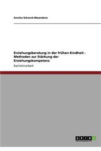 Erziehungsberatung in der frühen Kindheit - Methoden zur Stärkung der Erziehungskompetenz