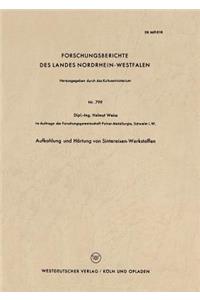 Aufkohlung und Härtung von Sintereisen-Werkstoffen