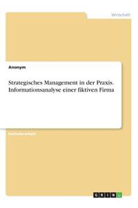 Strategisches Management in der Praxis. Informationsanalyse einer fiktiven Firma