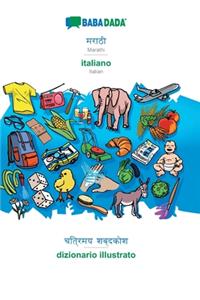 BABADADA, Marathi (in devanagari script) - italiano, visual dictionary (in devanagari script) - dizionario illustrato