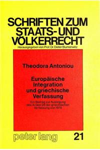 Europaeische Integration und griechische Verfassung