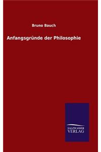 Anfangsgründe der Philosophie