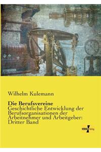 Berufsvereine: Geschichtliche Entwicklung der Berufsorganisationen der Arbeitnehmer und Arbeitgeber: Dritter Band