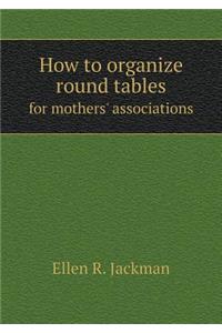 How to Organize Round Tables for Mothers' Associations