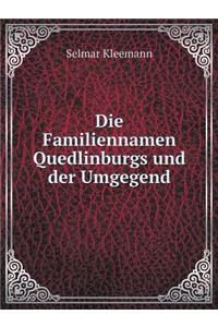 Die Familiennamen Quedlinburgs und der Umgegend