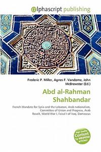 Abd Al-Rahman Shahbandar