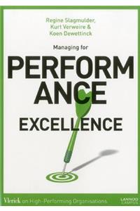 Managing for Performance Excellence