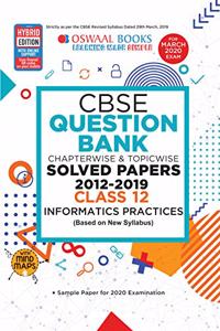 Oswaal CBSE Question Bank Class 12 Informatics Practices (New Syllabus) Chapterwise & Topicwise Includes Objective Types & MCQ's (For March 2020 Exams)