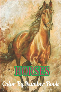 Horses Color By Number Book