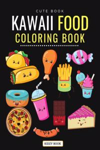 Cute Book Kawaii Food Coloring Book