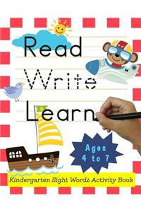 Read-Write-Learn kindergarten sight words