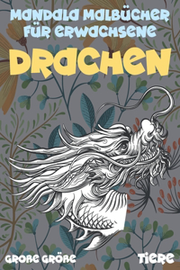 Mandala Malbücher für Erwachsene - Große Größe - Tiere - Drachen