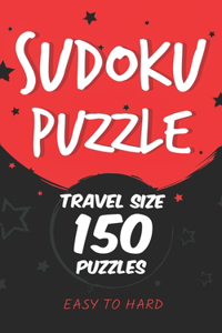 sudoku puzzle travel size 150 puzzles EASY TO HARD
