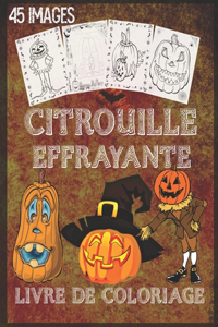 livre de coloriage de citrouille effrayante