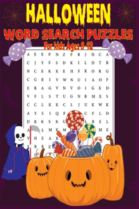 Halloween Word Search Puzzles Book For Kids AGES 8-12