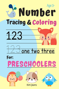 Number Tracing & Coloring for Preschoolers