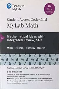 Mylab Math with Pearson Etext -- 18 Week Standalone Access Card -- For Mathematical Ideas