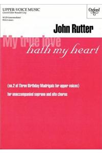 My true love hath my heart