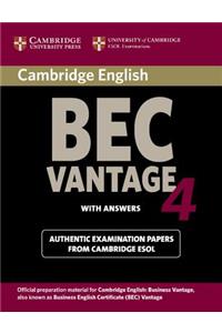 Cambridge BEC 4 Vantage Student's Book with answers