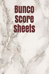 Bunco Score Sheets