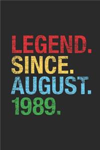 Legend Since August 1989