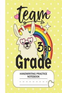 Team 3rd Grade - Handwriting Practice Notebook