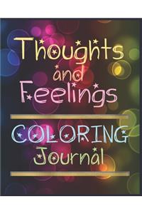 Thoughts And Feelings Coloring Journal
