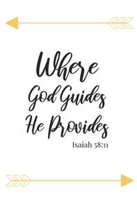Where God Guides He Provides Isaiah 58