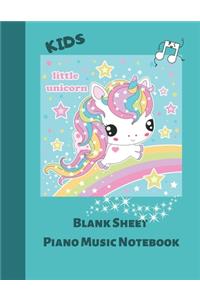 Blank Sheet Piano Music Notebook Kids