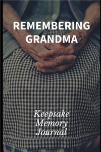 Remembering Grandma Keepsake Memory Journal